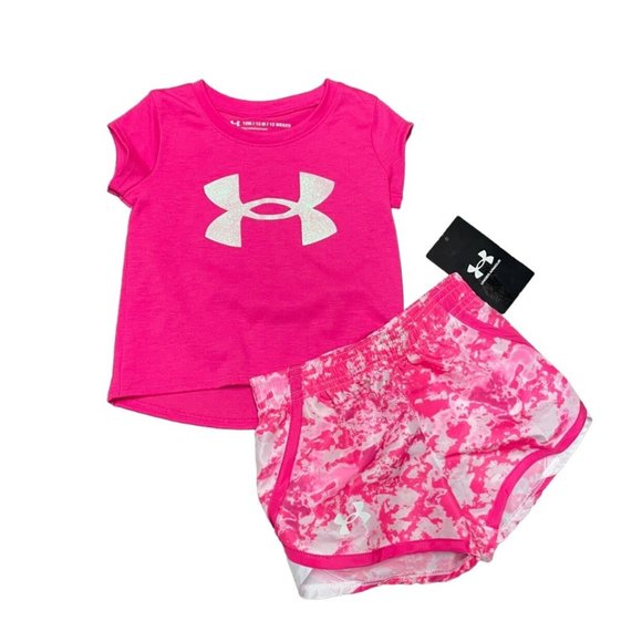 Under Armour Other - NEW 12m Girls UNDER ARMOUR Shirt/short Set